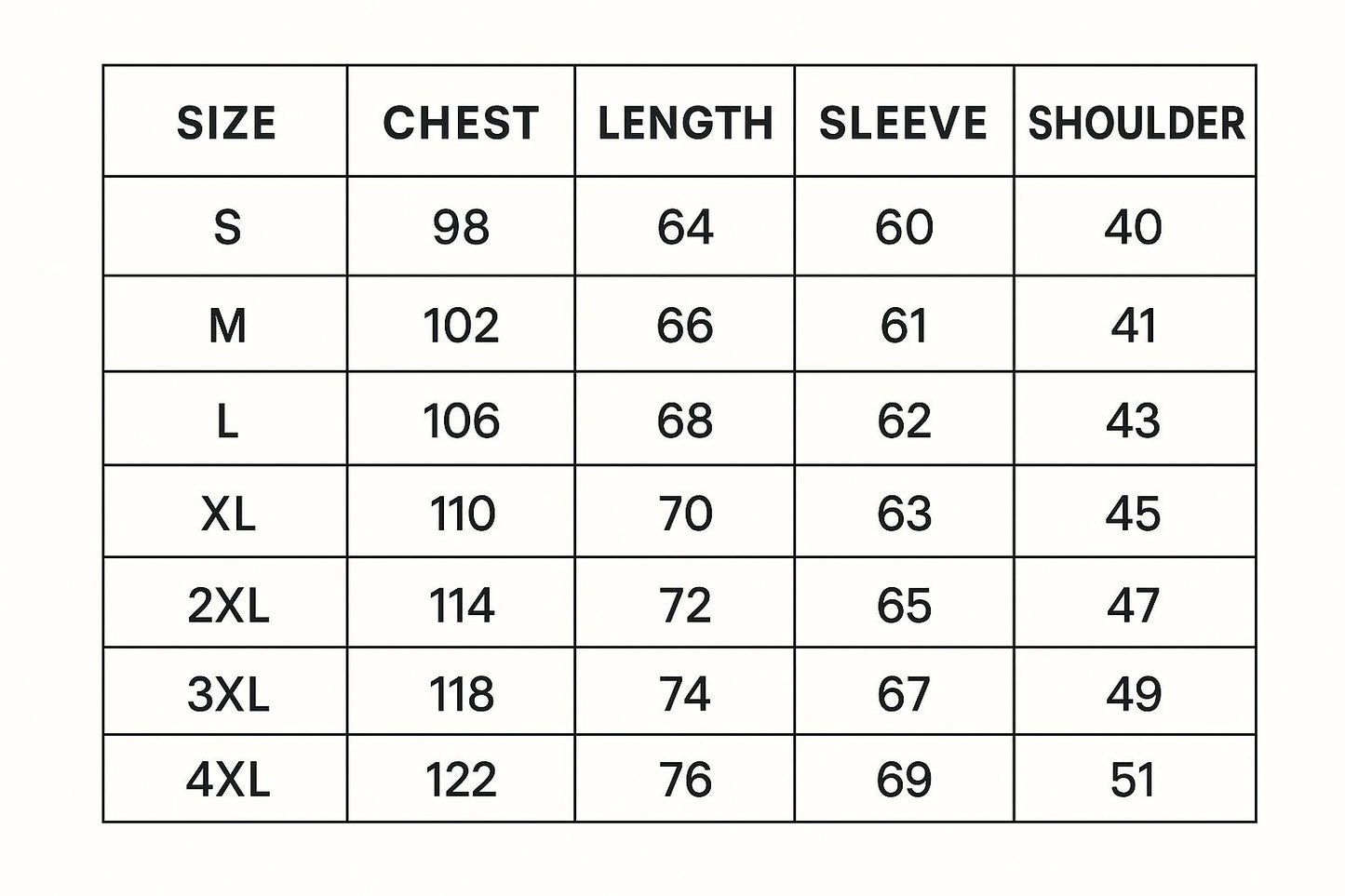 Light weight jacket